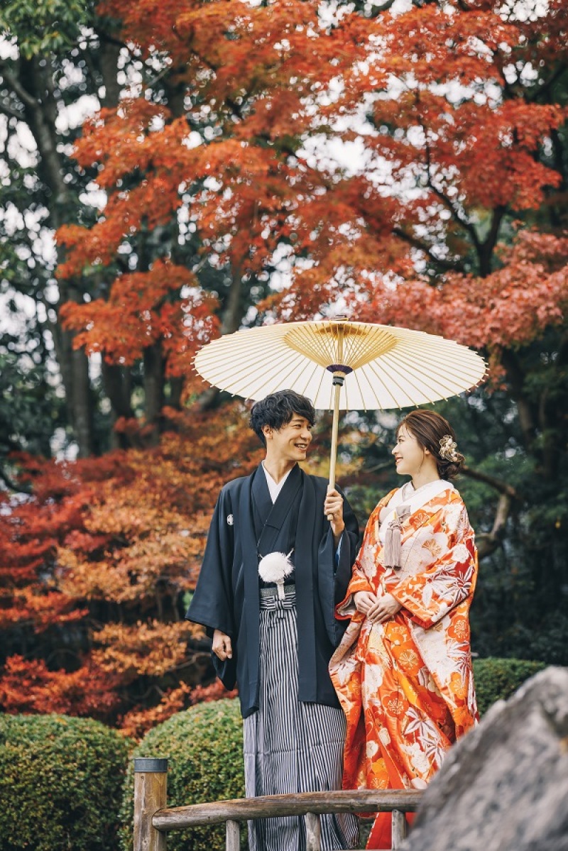 12月末までの撮影のお客様限定【大濠日本庭園※屋外のみ】和装ロケーション撮影プラン - 和装1着&全カットデータ(100カット)