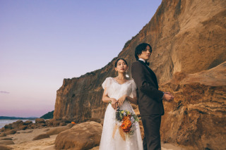 【奈多海岸ロケーション撮影プラン】 - ドレス1着&100カット付き|衣裳アップなし、交通費無料