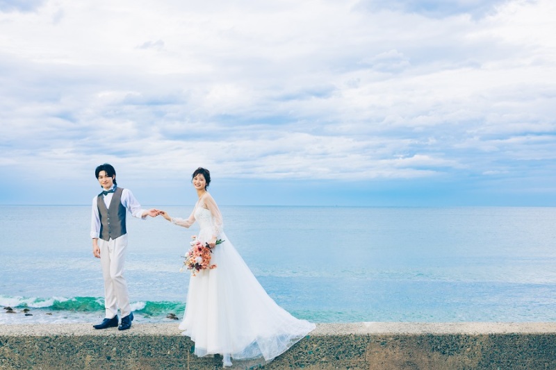 1月末までの撮影のお客様限定【二見ヶ浦】洋装ロケーション撮影プラン - ドレス1着&全カットデータ付(100カット)