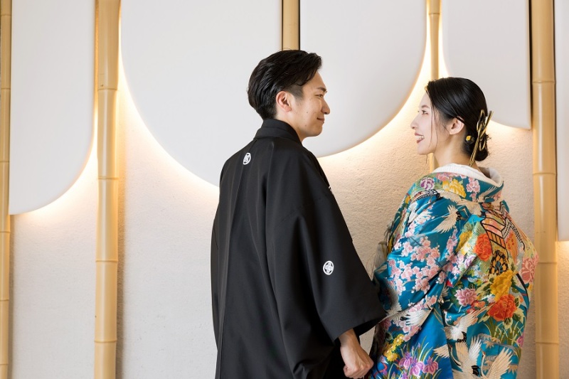 見つめ合うお二人