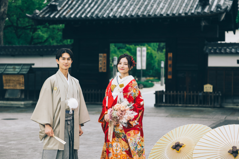 おふたりニッコリとカメラ目線