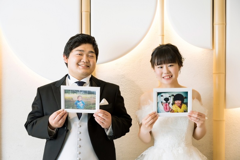 おふたりの思い出のお写真と一緒に♪