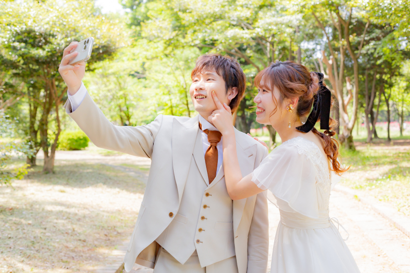 ご撮影後はおふたりのスマホでも⭐︎