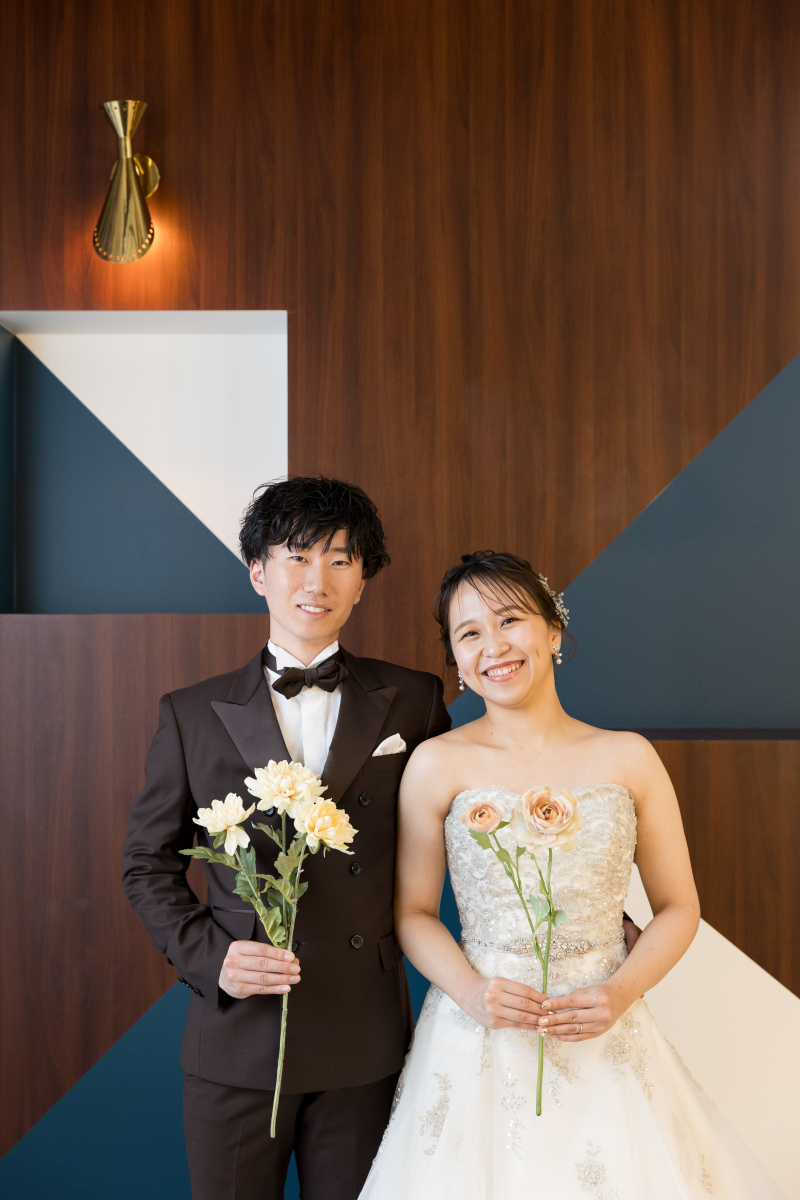 一輪ブーケでシンプルに