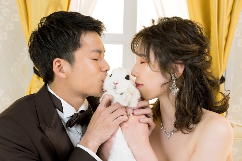 大切な家族と♪ペットと撮影