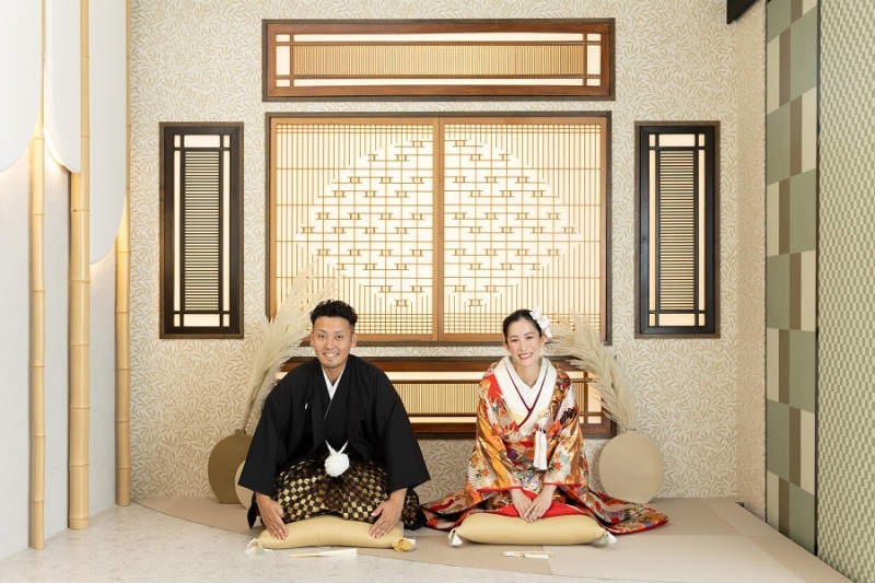 和装ではかかせないあのポーズも♡