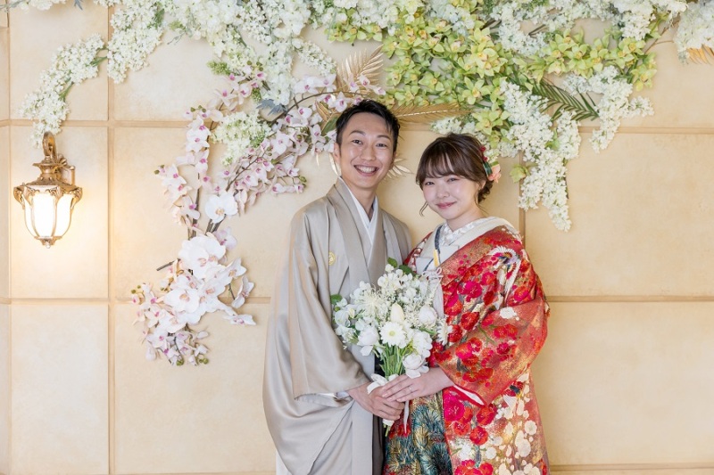 色打掛にチェンジ