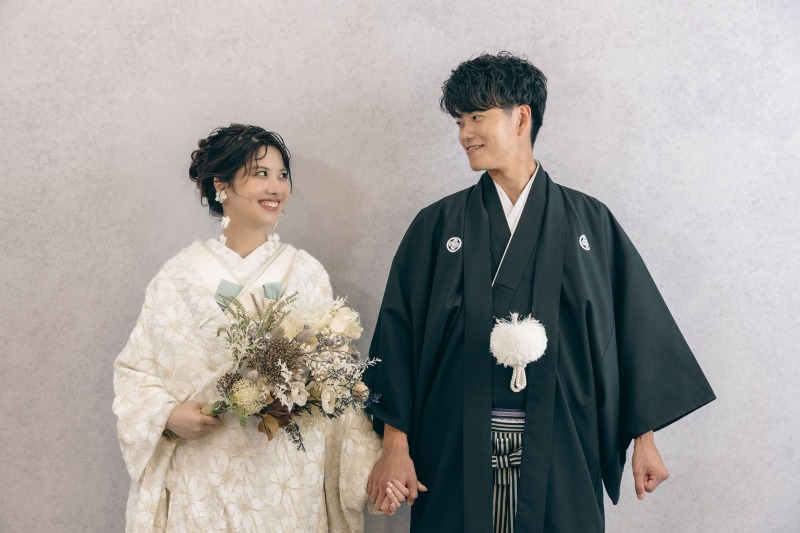 和装×ブーケもかわいい‼︎