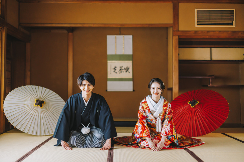 定番のお座りショットも◎