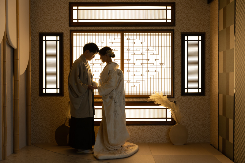 お二人のシルエット