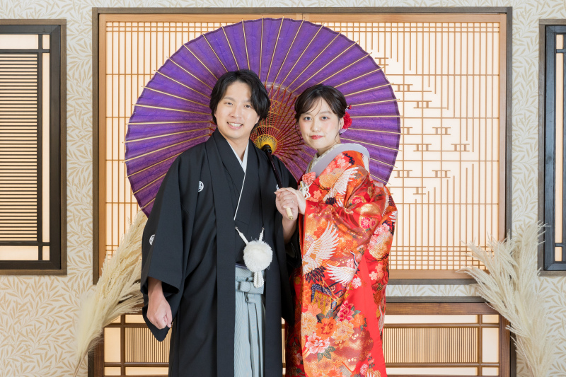 和傘&times;色打掛