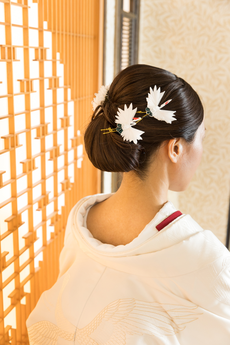 おめでたい鶴と一緒に