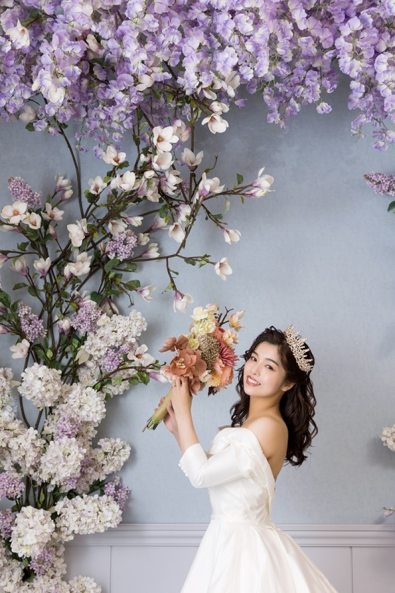 お花に囲まれて素敵な笑顔を◎