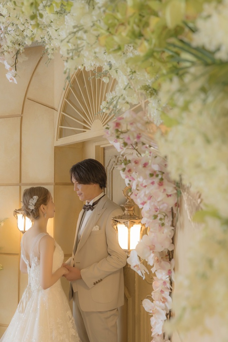 たくさんのお花に囲まれた1枚