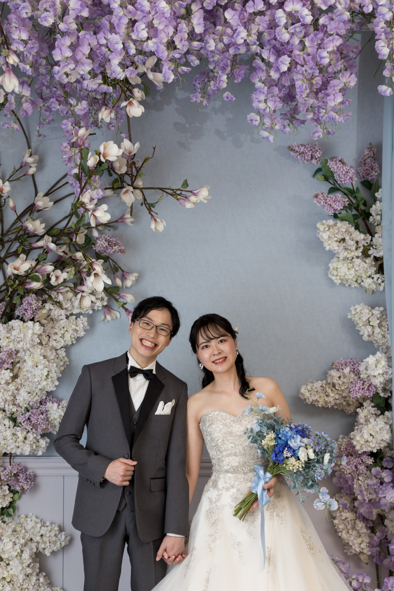 沢山のお花と一緒に