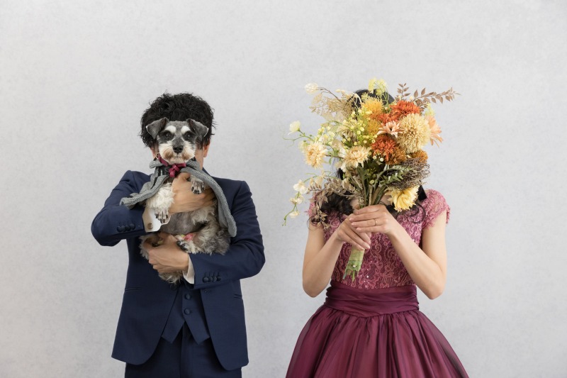 定番のポーズで!