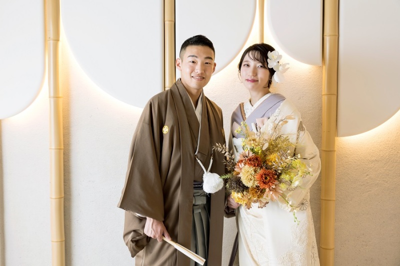 まずは白無垢で上品に♡