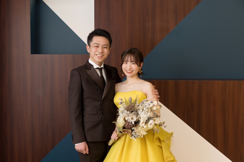 シンプルな背景と...