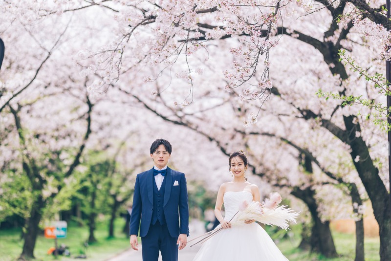 桜が満開【庄内緑地】