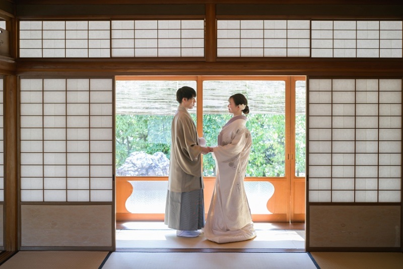 お茶室でもご撮影いただきました♪