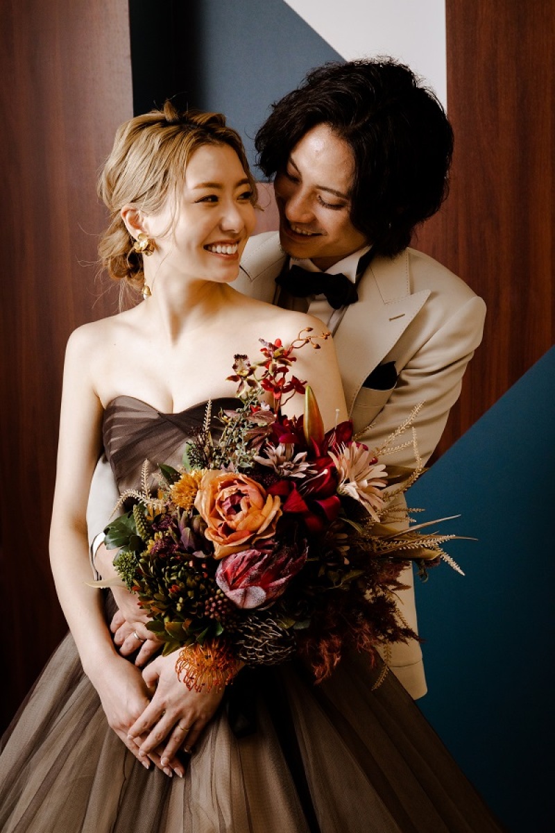 最後は後ろからギュッと♡