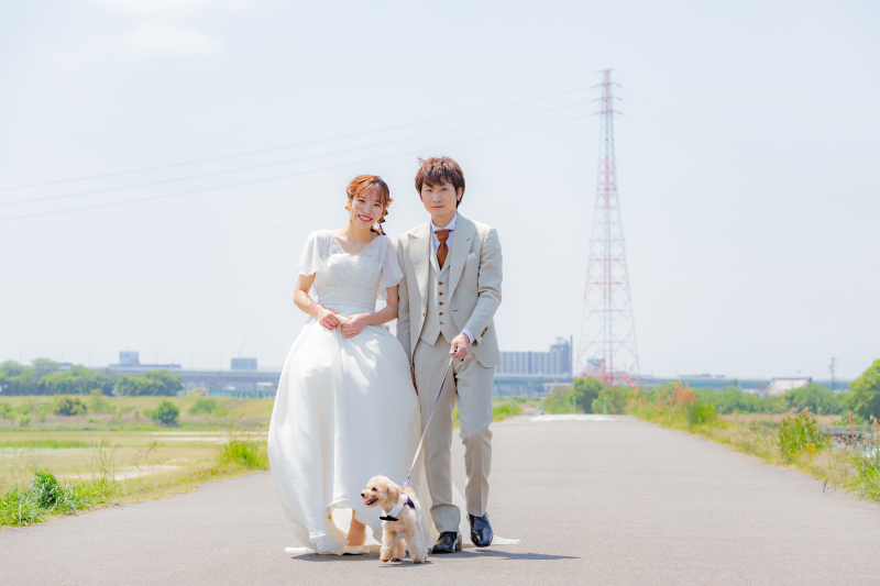 青空の下でお散歩