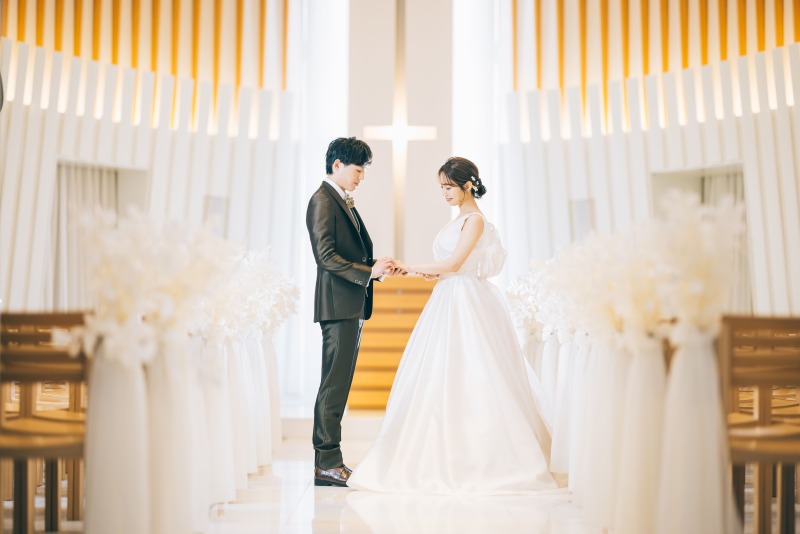 自然光の差し込むチャペル【チャペル　フェアリア】