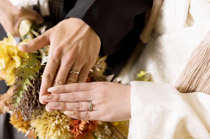 指輪とネイルが輝くショット✳︎