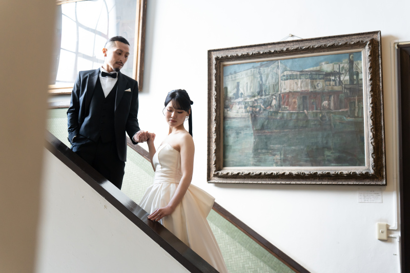 館内の作品と撮影