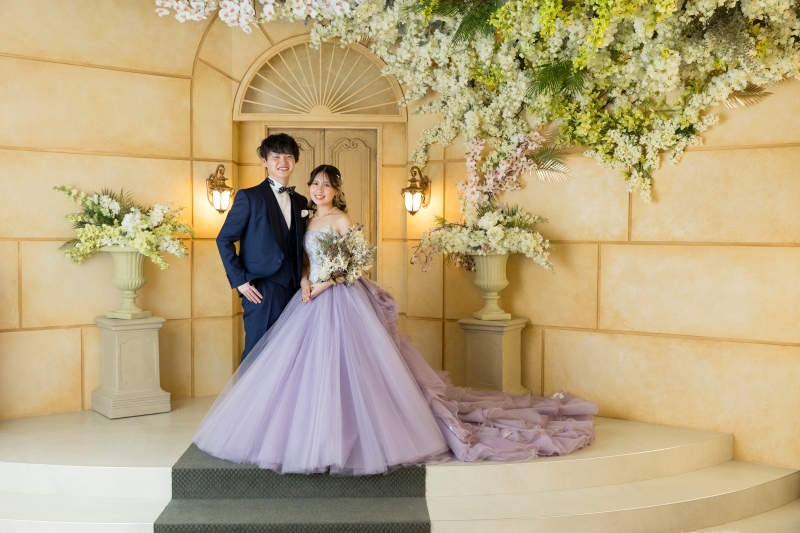 ドレスのシルエットもお写真に