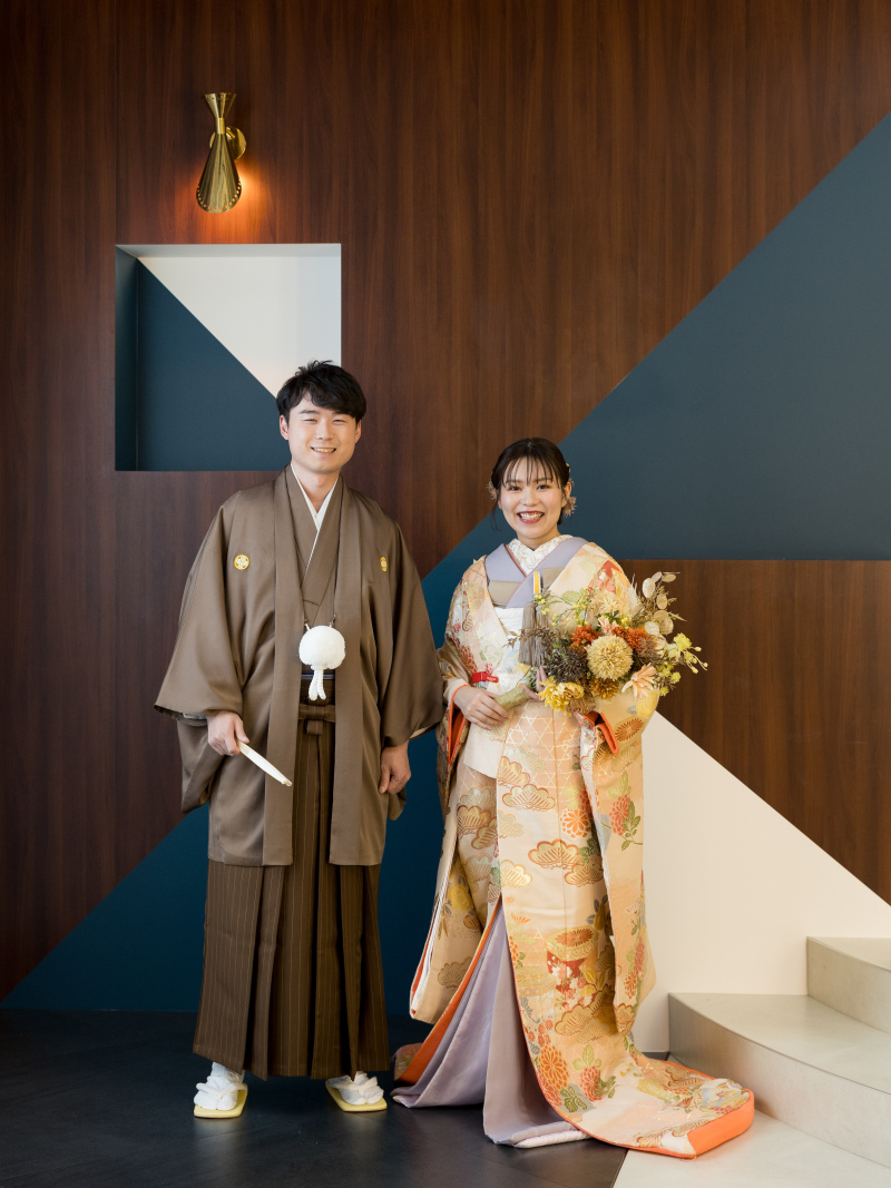 色打掛の撮影からスタート!