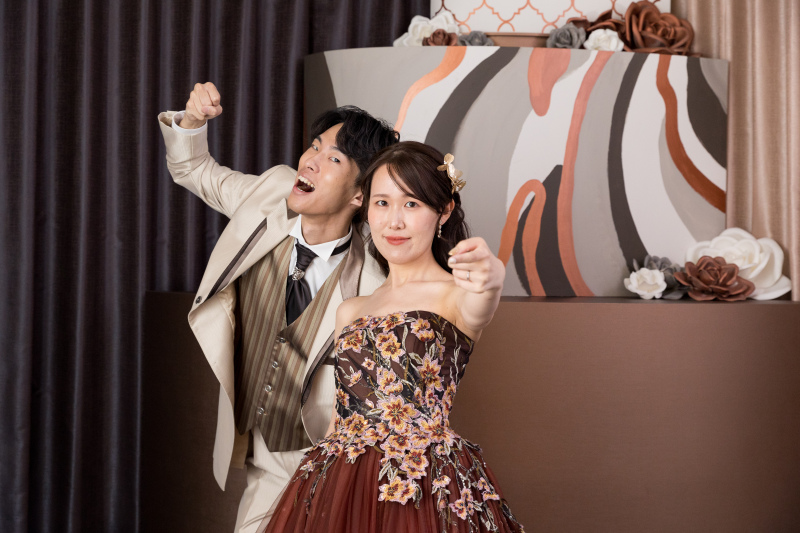 個性あふれる洋装スタジオ撮影