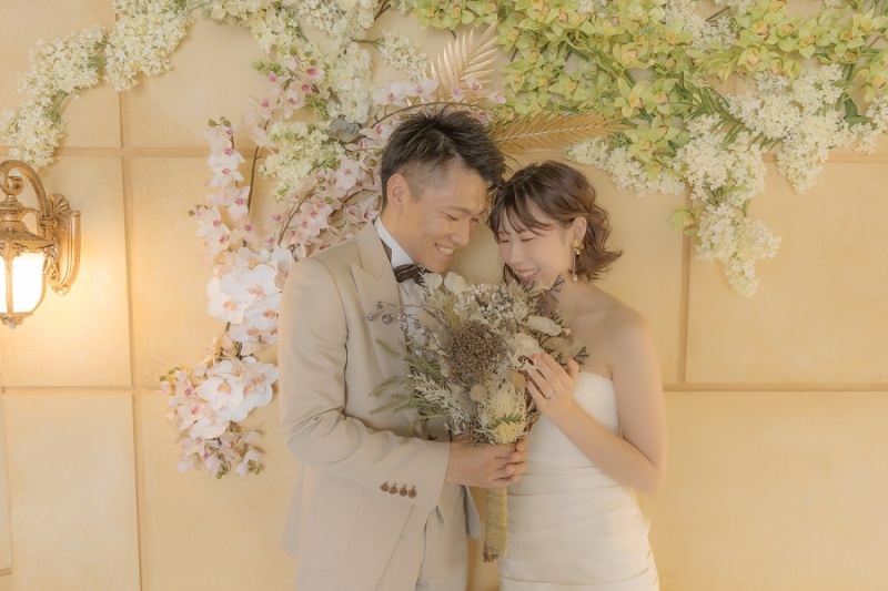 ブーケを使ってのお写真も