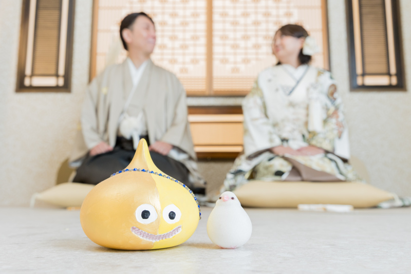 新郎様こだわりの小物と一緒に