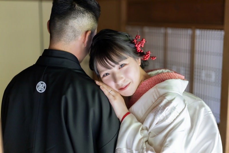 ご新郎様に寄り添って・・