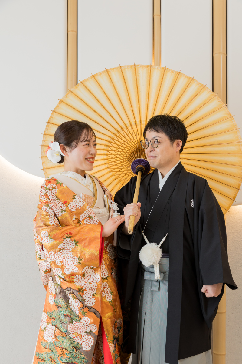 和傘を持って♡