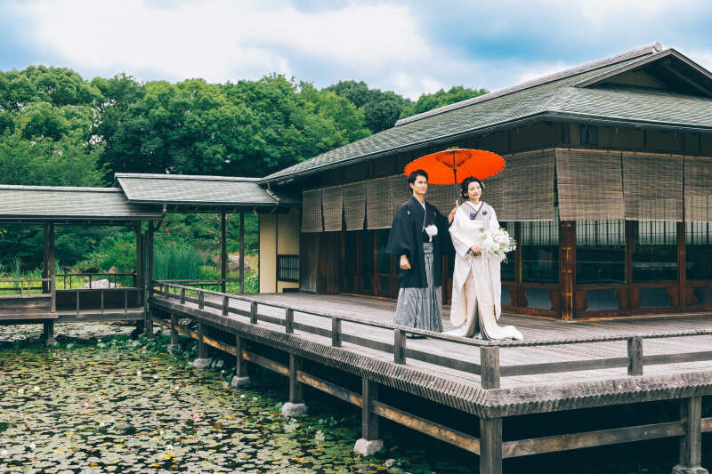 【白鳥庭園】5月31までに撮影限定！和装&times;新緑ロケーションフォト撮影｜12Pアルバム付きプラン