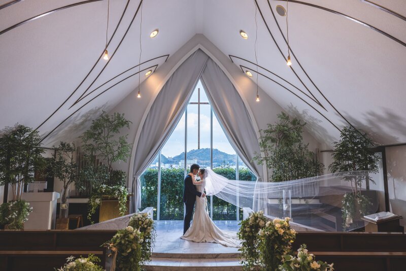 チャペルでのベールシーン☆彡