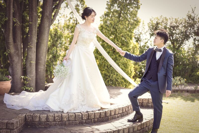 新郎様のエスコート