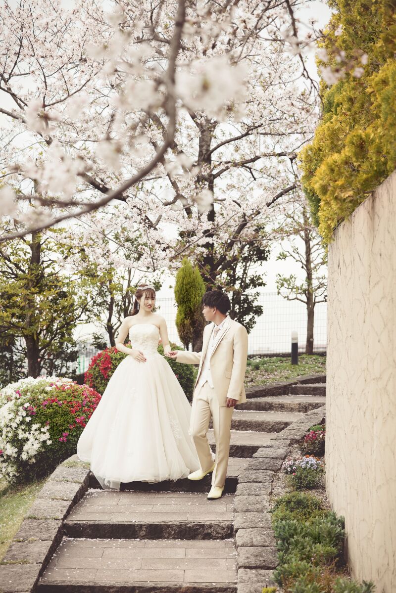 桜の咲く遊歩道で♪♪