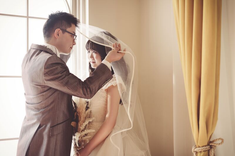 挙式風♡ベールアップシーン♪