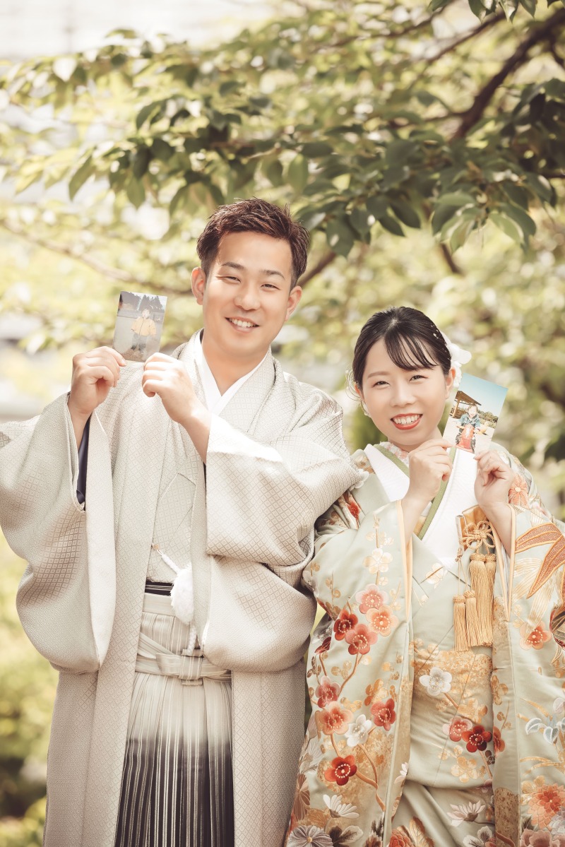 小さい頃のお写真を持って