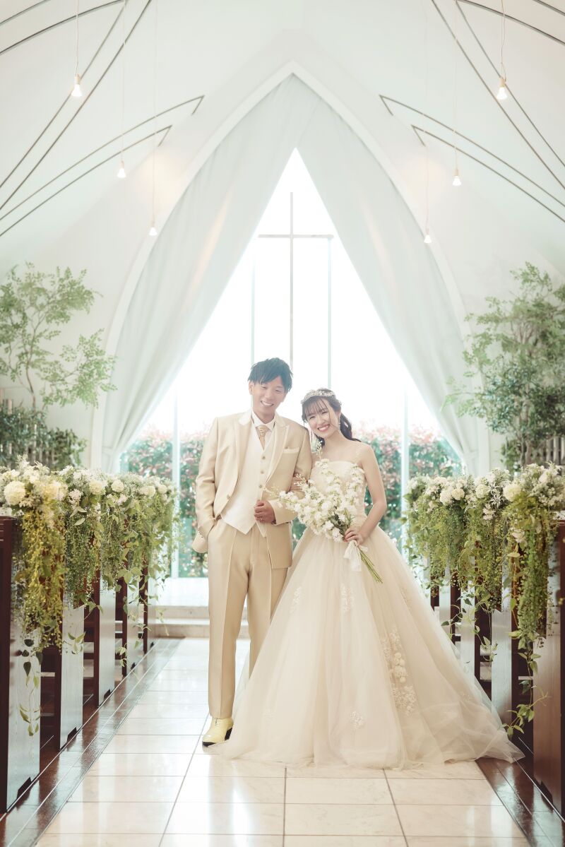 チャペルでの王道ポーズはぜひ！！！