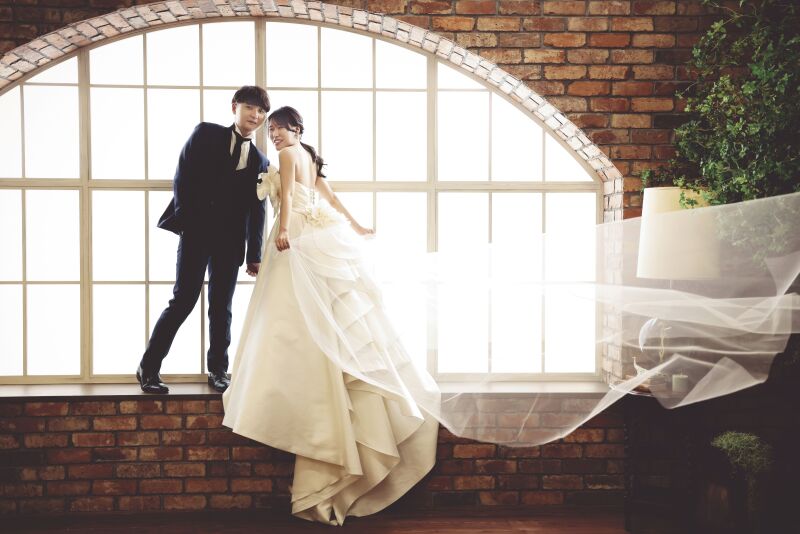 ベールをなびかせて♪