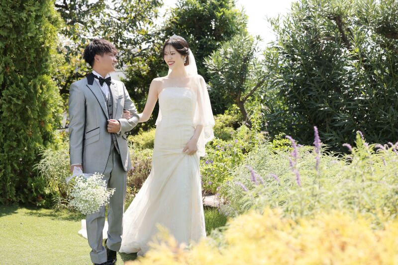 ガーデンではナチュラルな雰囲気のお写真を♪