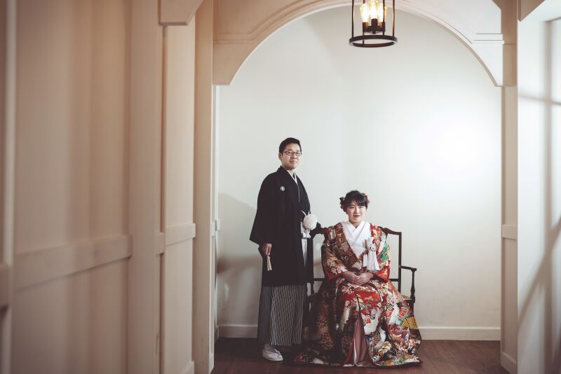 奥行きのあるスタジオで