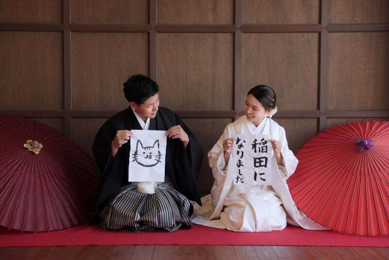 可愛い習字ショット♡