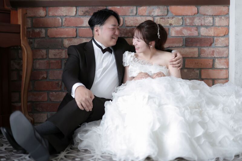 肩を寄せ合う仲良しショット♡