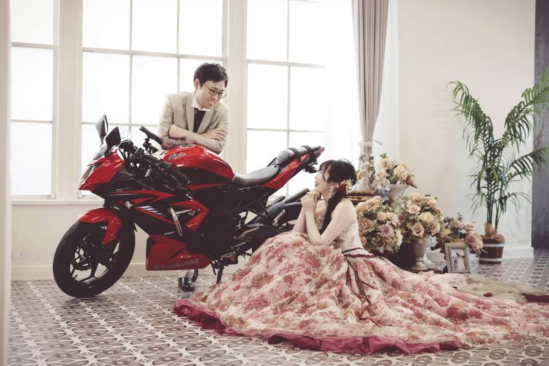 バイクと一緒に★★