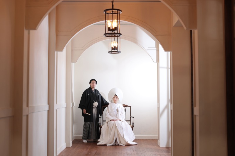 白無垢といえば綿帽子♡